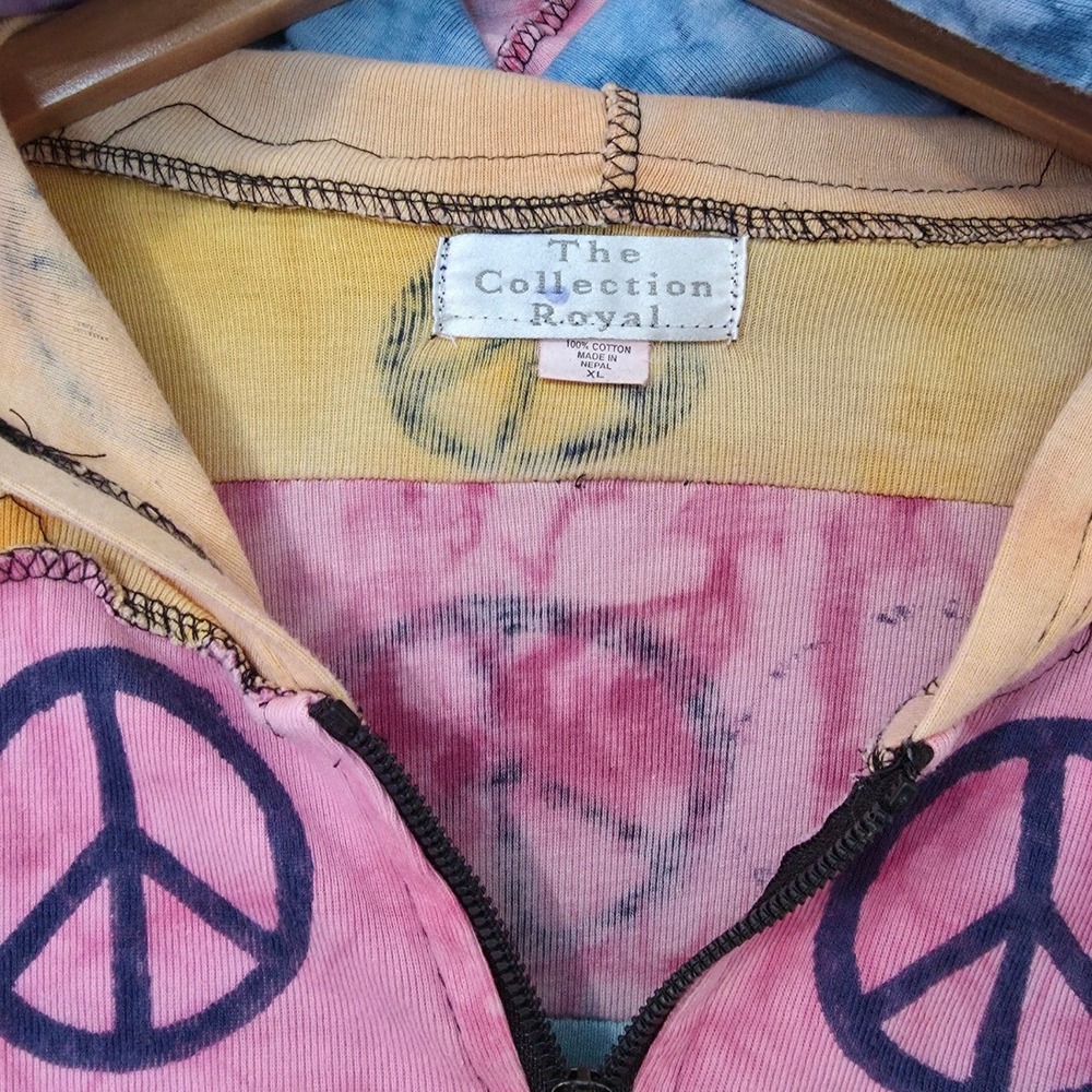 The Collection Royal Patchwork Rainbow Peace Sign… - image 4